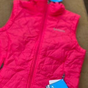 Pink Columbia winter vest, size medium